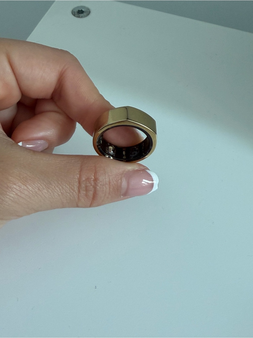 Oura Ring Generation 3 in heritage gold size 8